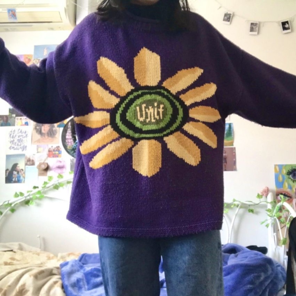 ISO unif petal sweater, ideally size small but i’m open to other sizes